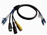 HD high frequency camera cable(with optical fiber cable)